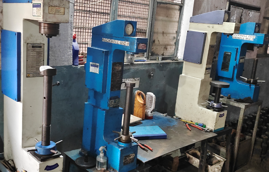 Rockwell hardness testing machine line